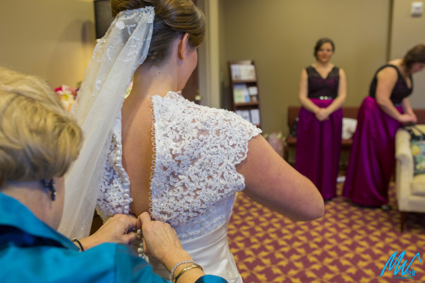 bridesmaids watch mother button up brides dress