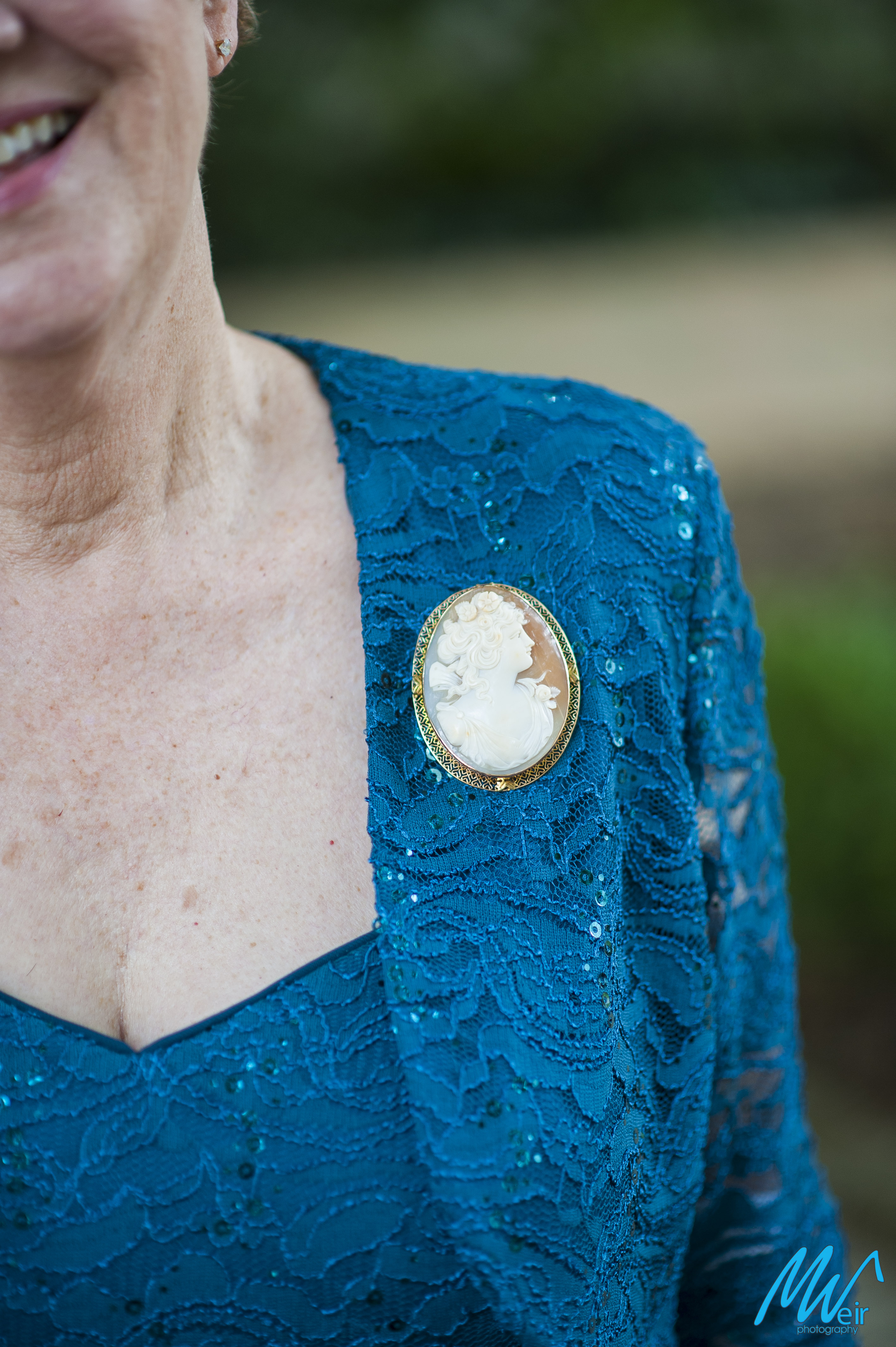 brides grandmothers hand me down pin
