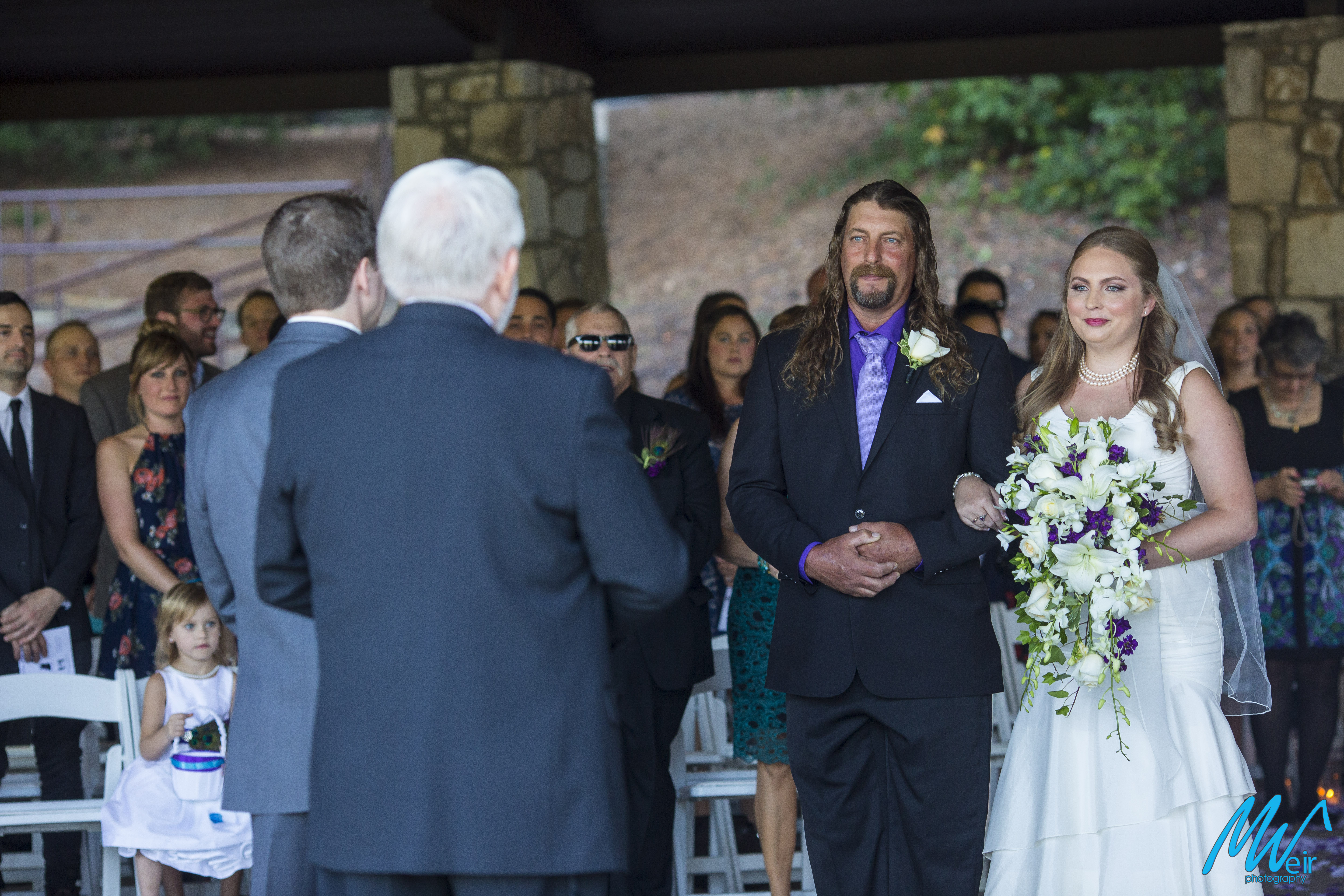 father of bride present his daughter for marriage