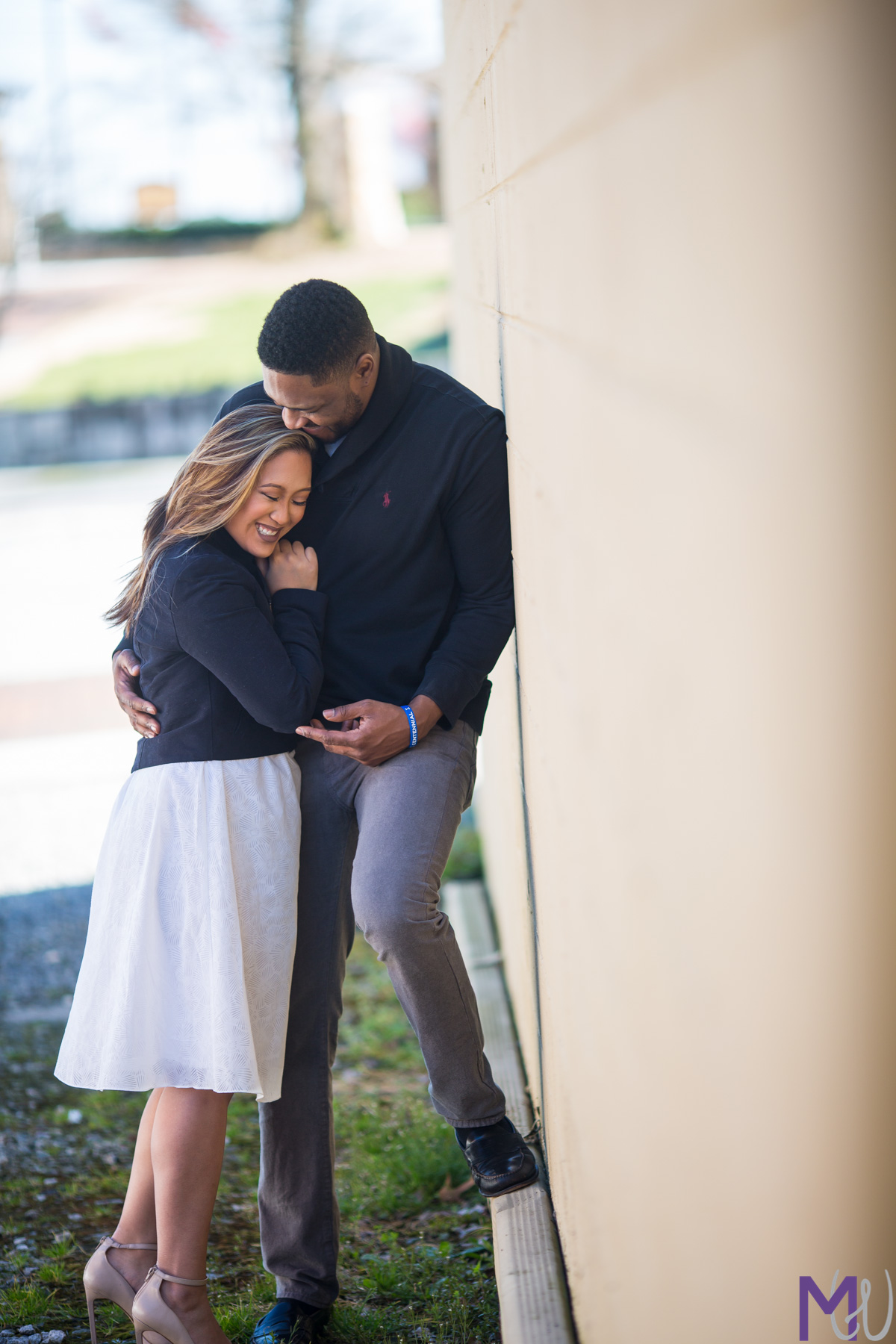 engagement photos in downtown norcross