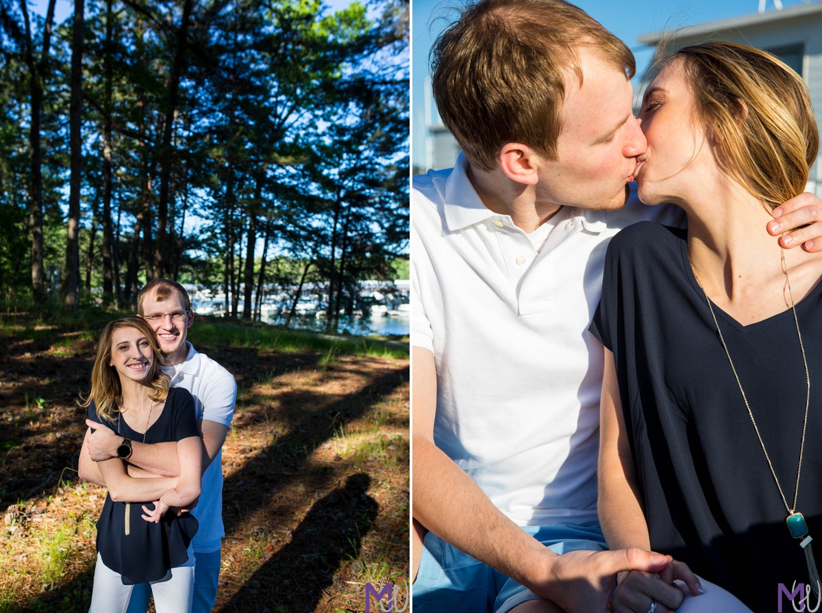 engagement shoot at lake lanier island georgia