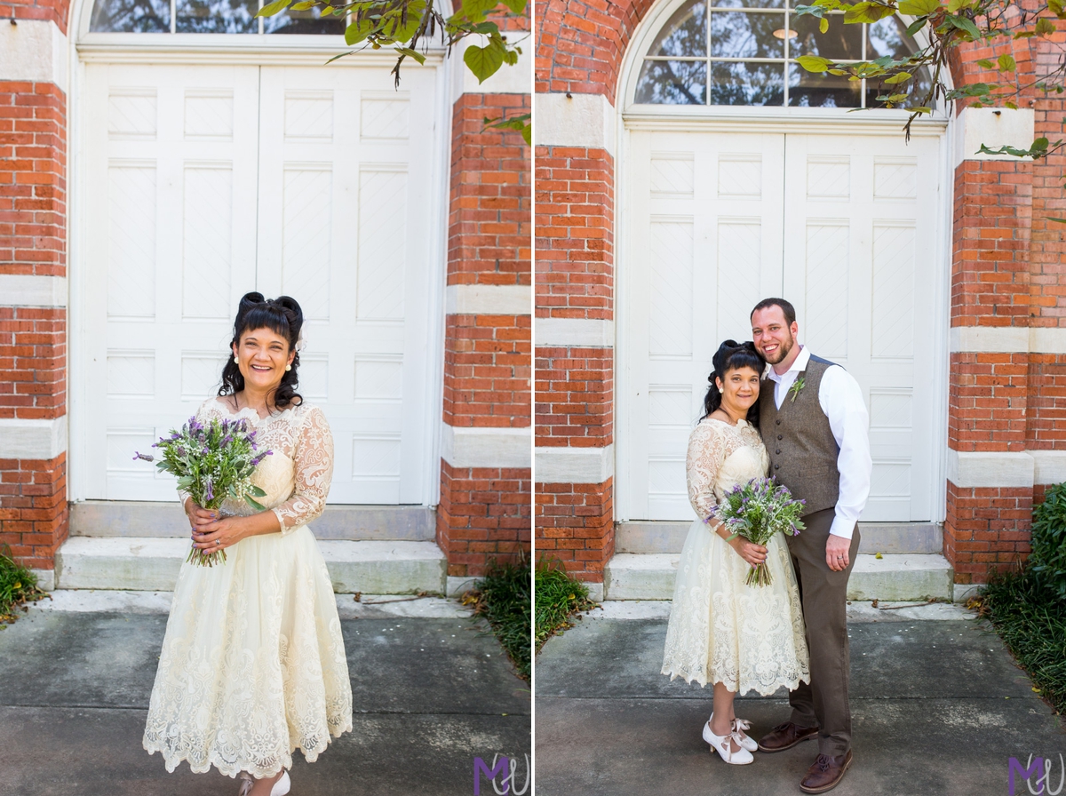 small intimate elopement wedding at courthouse