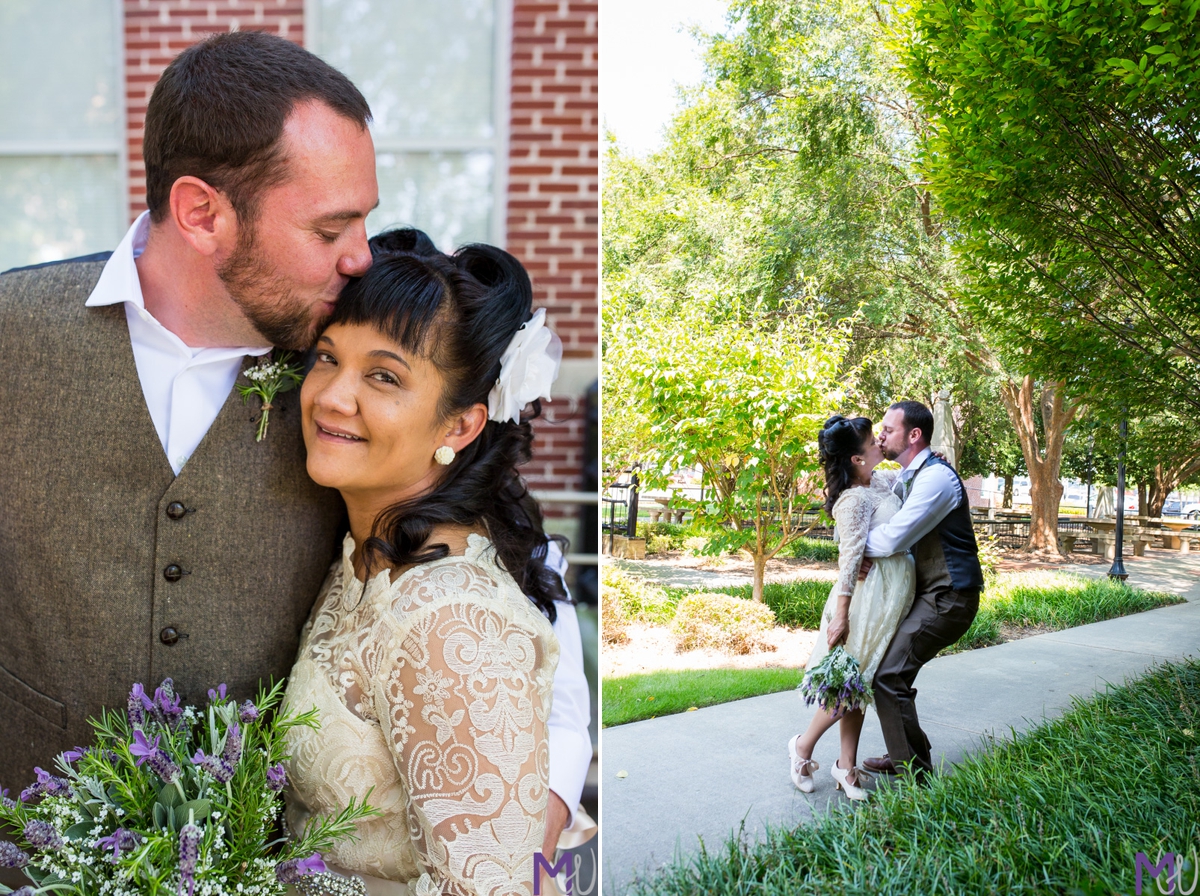 small intimate elopement wedding at courthouse