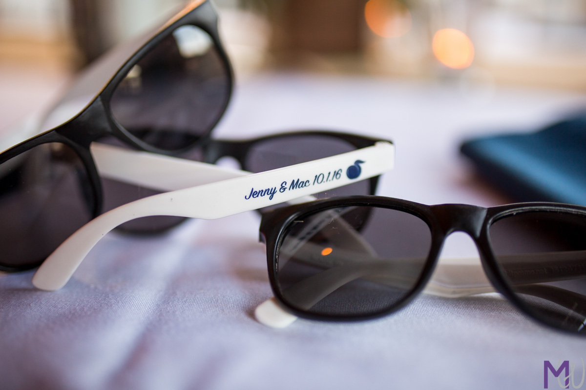 personalized wedding sunglasses for guests