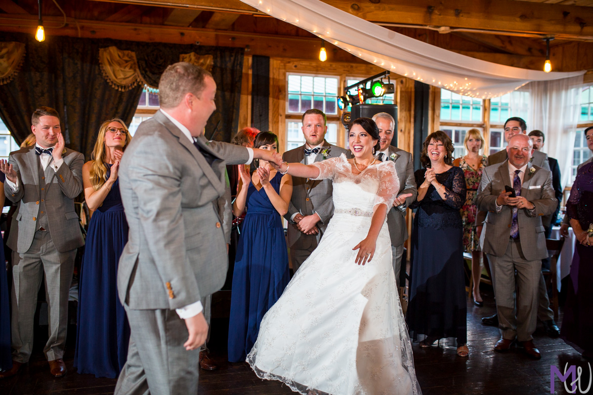 dancing at a wedding reception