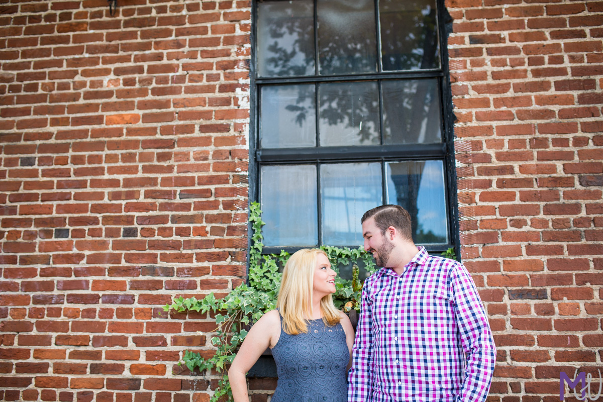 engagement session at Inman Park and Jackson Street Bridge atlanta