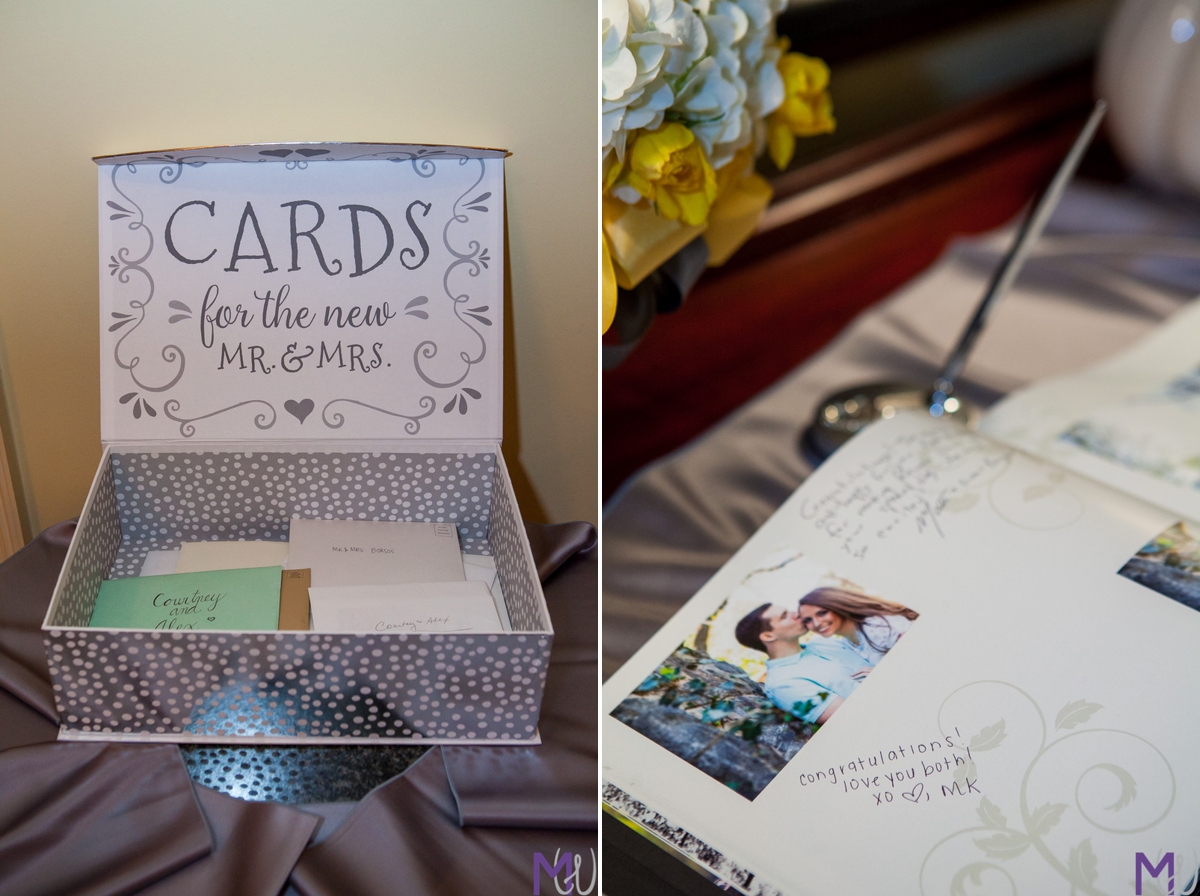 card box and guestbook