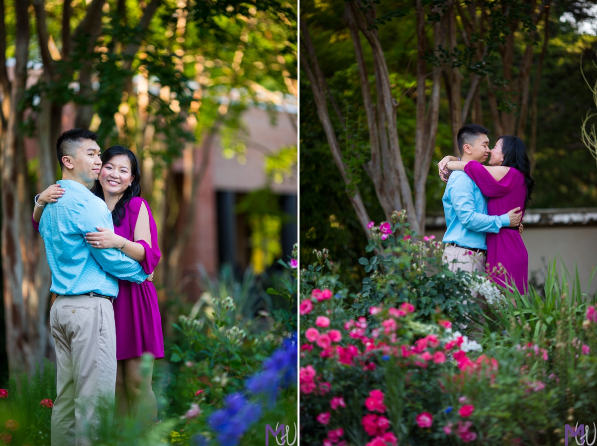 spring Engagement session at the atlanta botanical garden