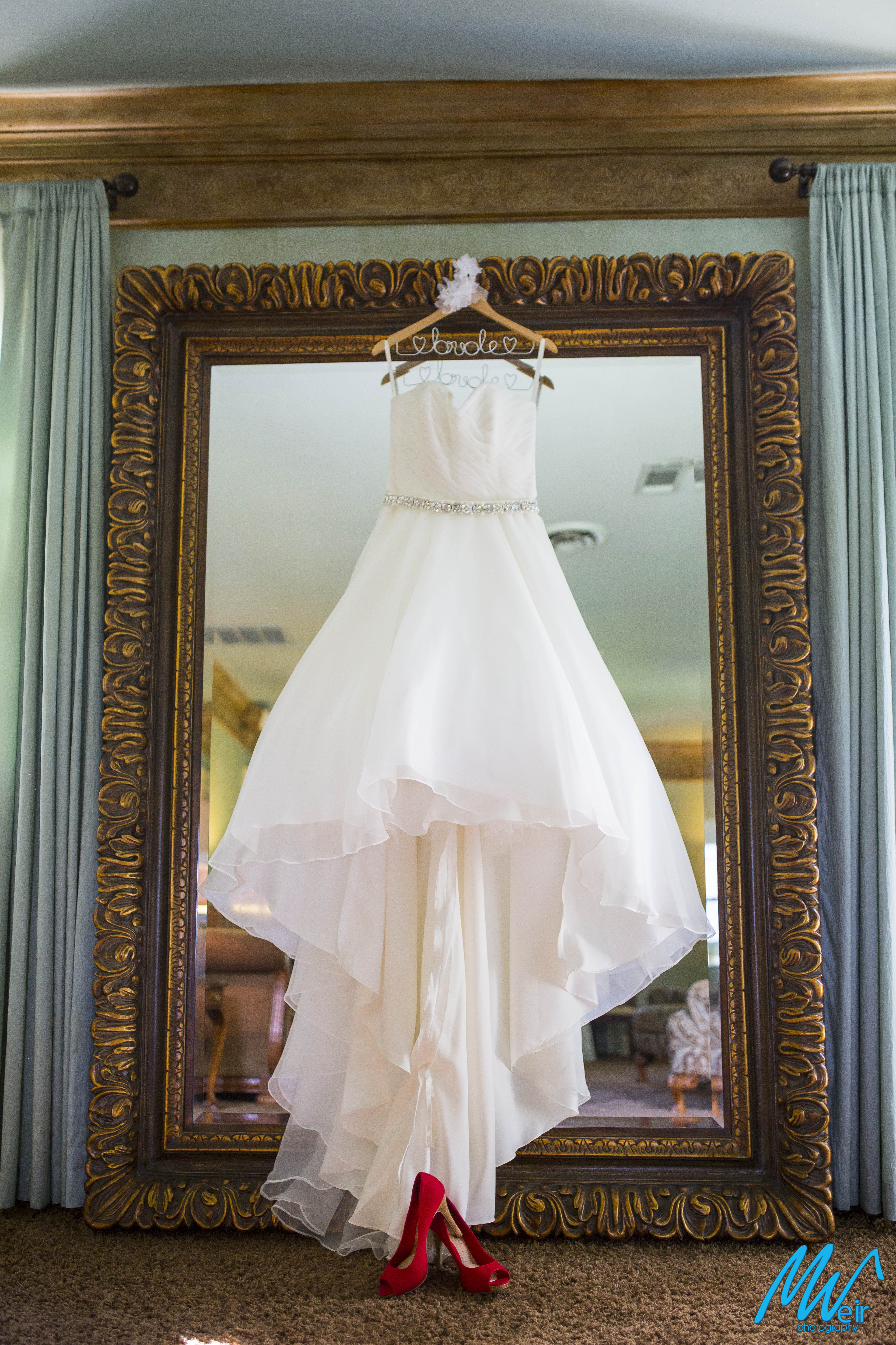 hi-low bridal gown