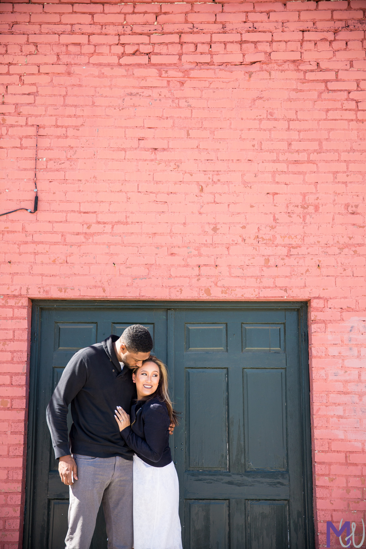 engagement photos in downtown norcross