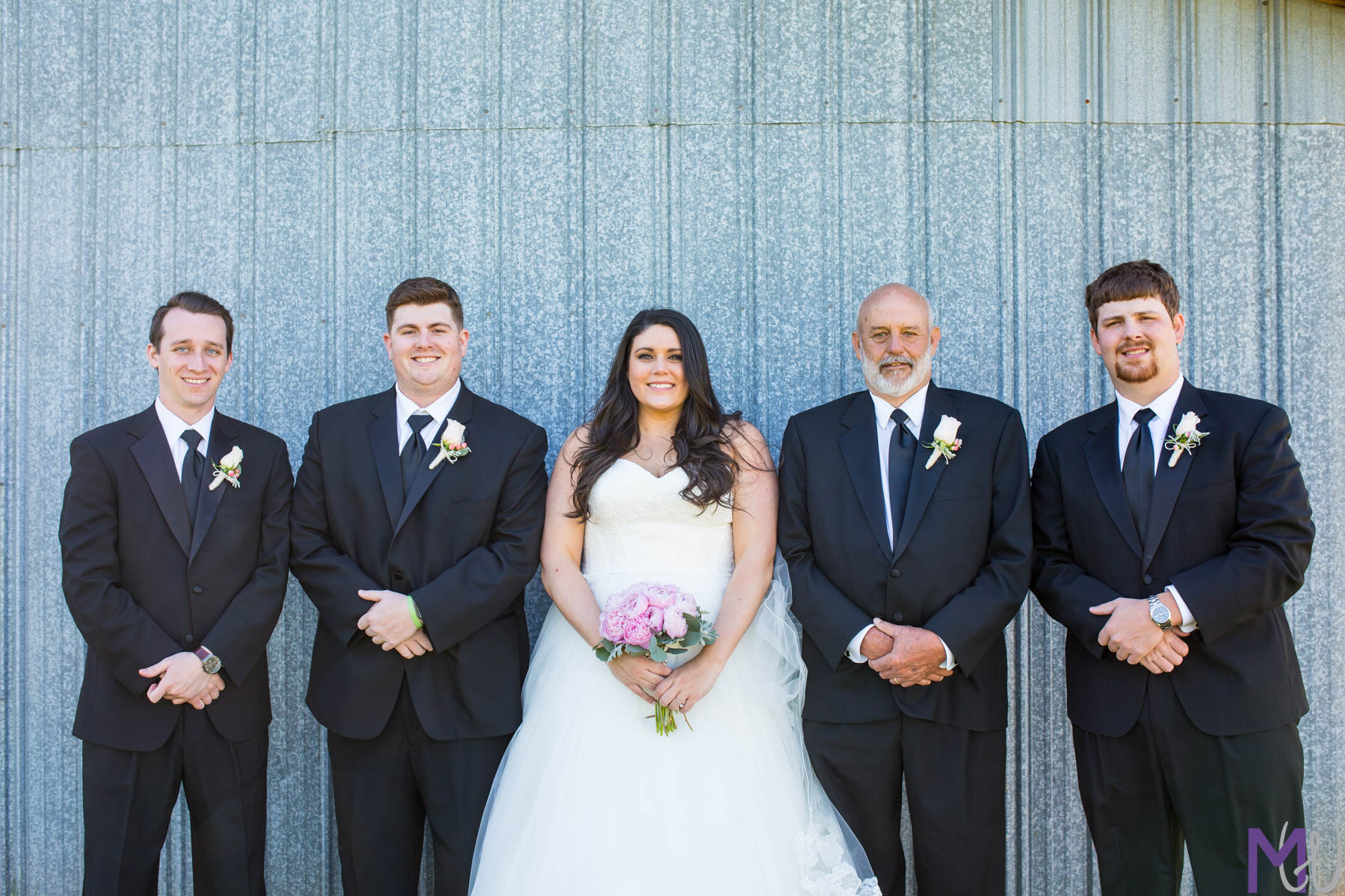 outdoor wedding under the trees in Athens, GA